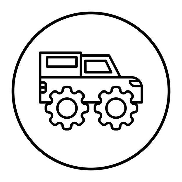Ilustración vectorial fuera de carretera