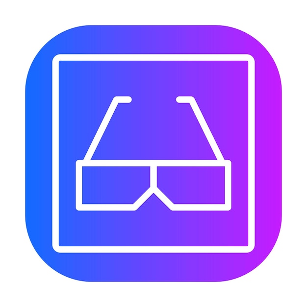Ilustración vectorial de gafas 3D