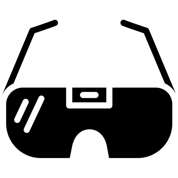 Ilustración vectorial de las gafas de la cámara