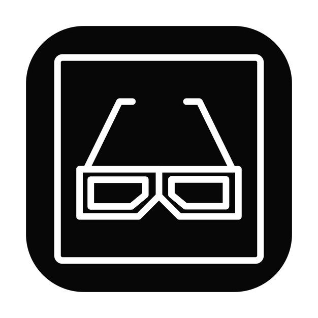 Ilustración vectorial de las gafas de la cámara