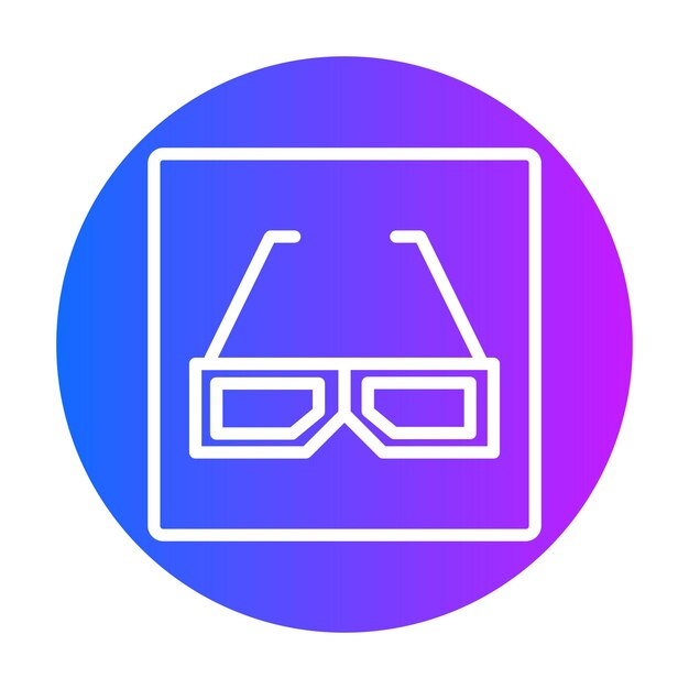 Ilustración vectorial de las gafas de la cámara