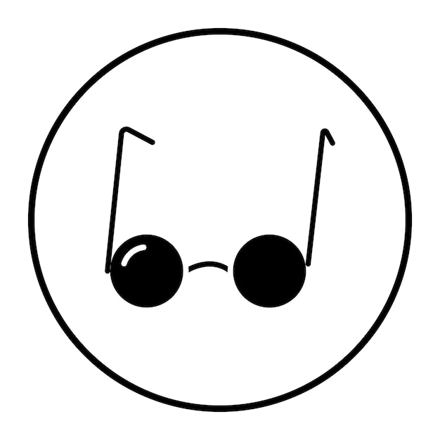 Ilustración vectorial de las gafas de los científicos