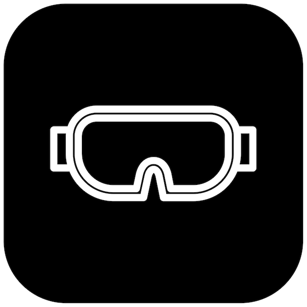 Ilustración vectorial de gafas de protección