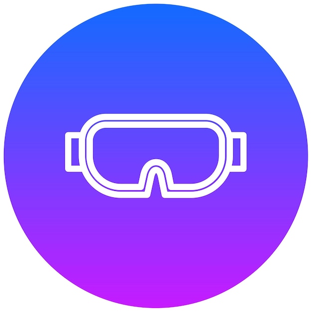 Ilustración vectorial de gafas de protección