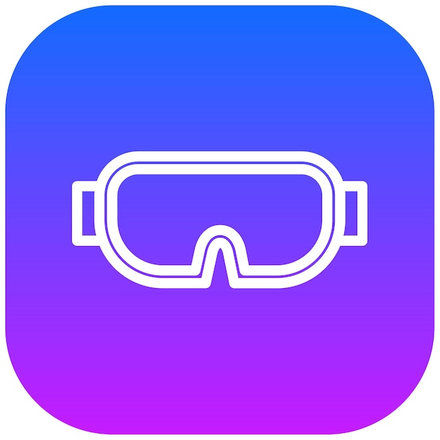 Ilustración vectorial de gafas de protección