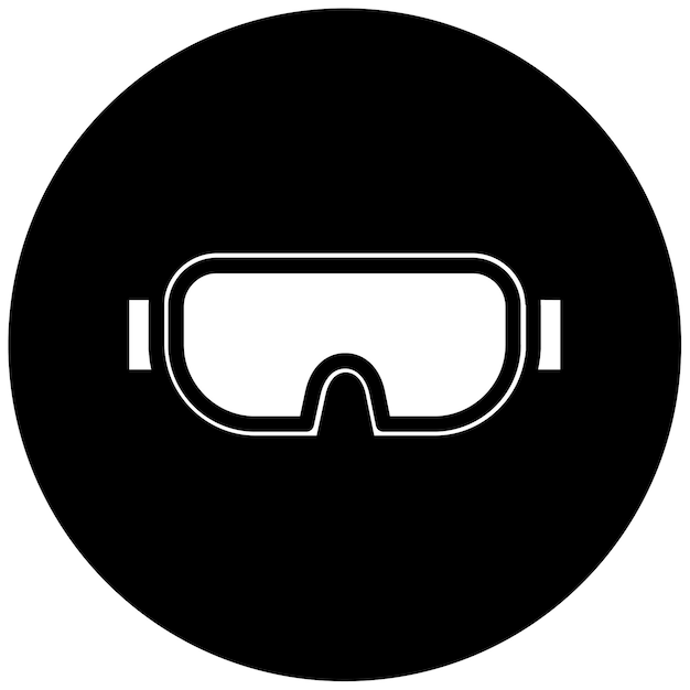Ilustración vectorial de gafas de protección
