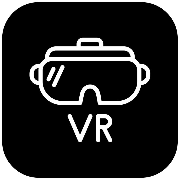 Ilustración vectorial de las gafas Vr