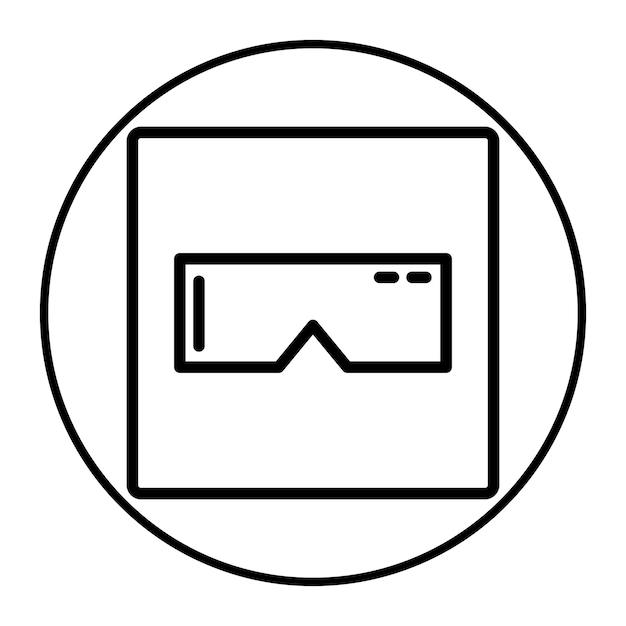Ilustración vectorial de las gafas Vr