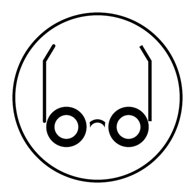 Ilustración vectorial de las gafas