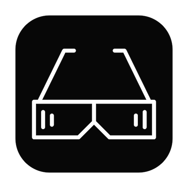 Ilustración vectorial de las gafas