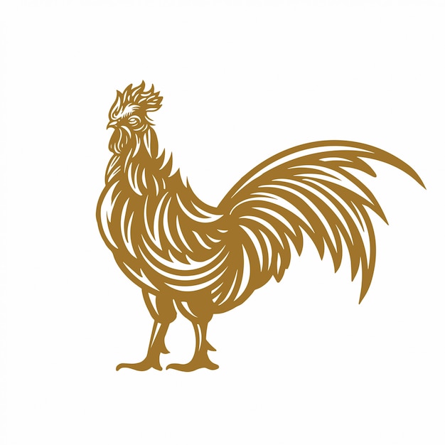 ILUSTRACIÓN VECTORIAL DE UN GALLO