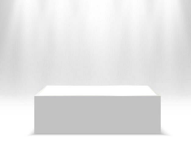 Ilustración vectorial para los ganadores de premios Pedestal o plataforma para honrar a los ganadores del premio
