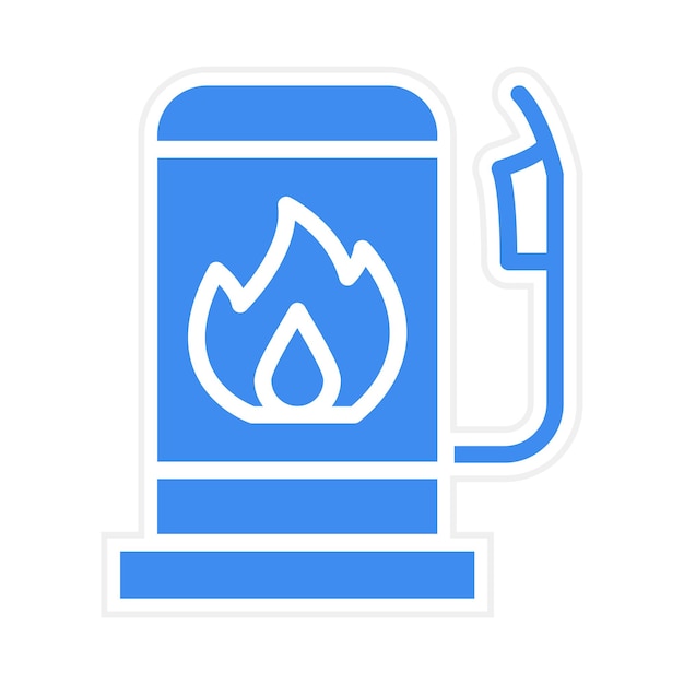 Ilustración vectorial de la gasolinera