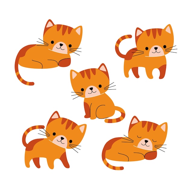 Ilustración vectorial de gato