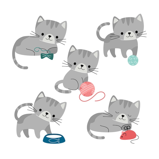 Ilustración vectorial de gato