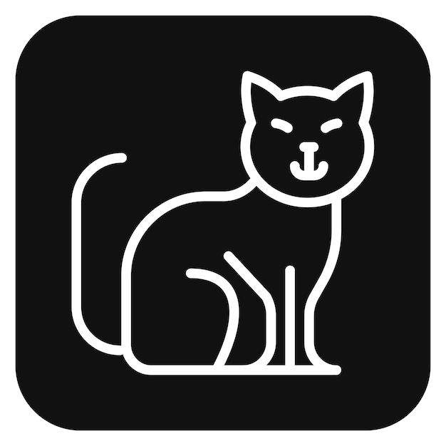 Vector ilustración vectorial de gatos