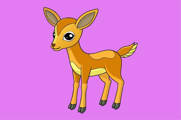 Ilustración vectorial de Gazelle para proyectos de diseño creativo
