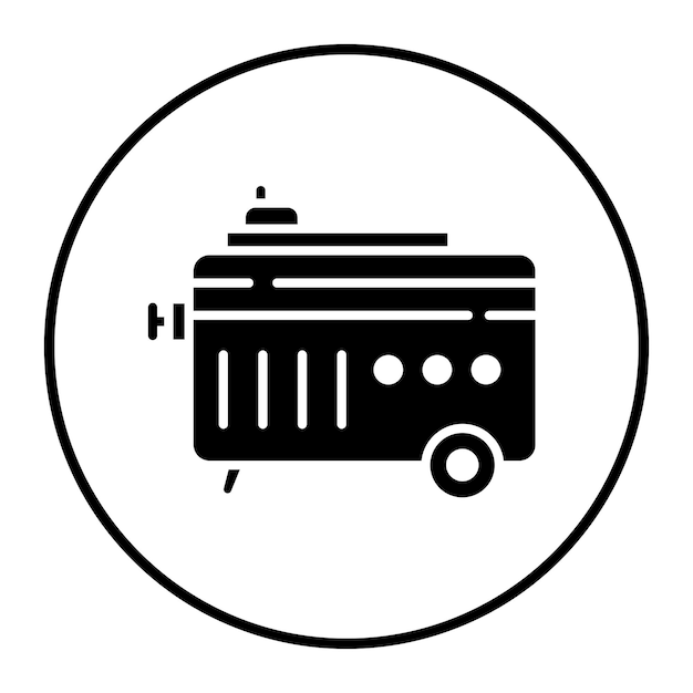 Ilustración vectorial del generador eléctrico