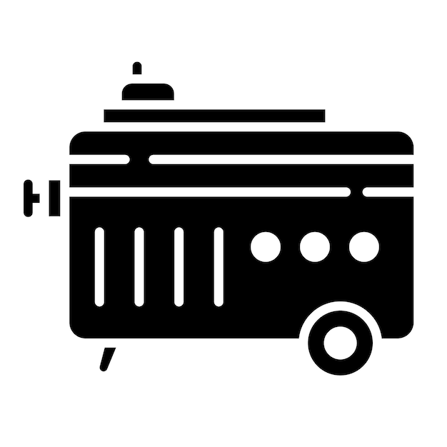 Ilustración vectorial del generador eléctrico