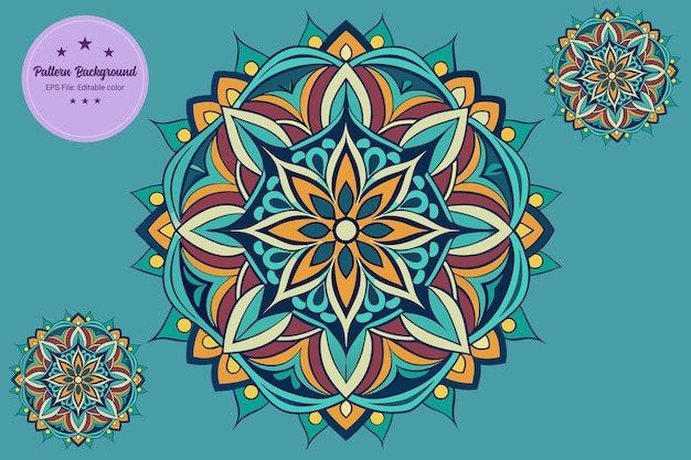 Ilustración vectorial geométrica del mandala