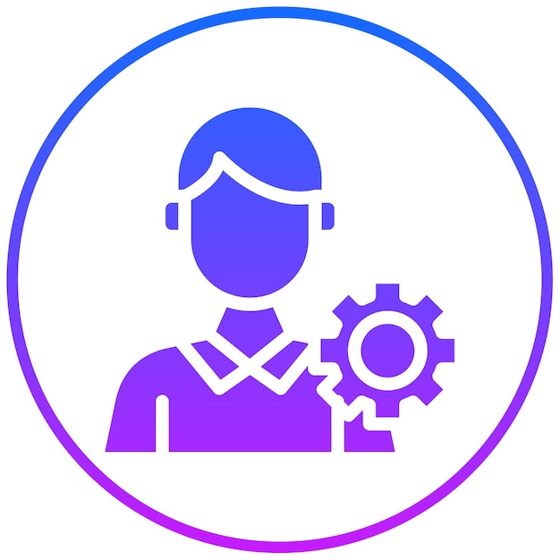 Ilustración vectorial del gerente de proyecto masculino