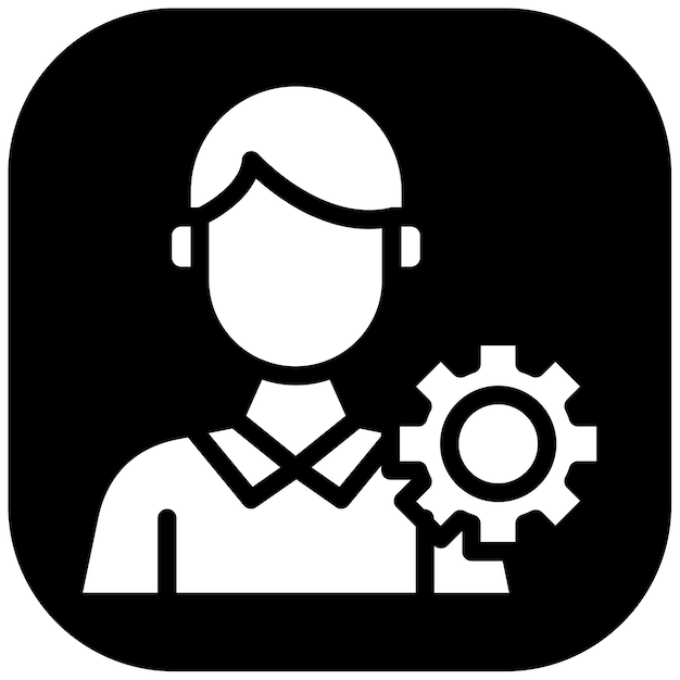 Ilustración vectorial del gerente de proyecto masculino