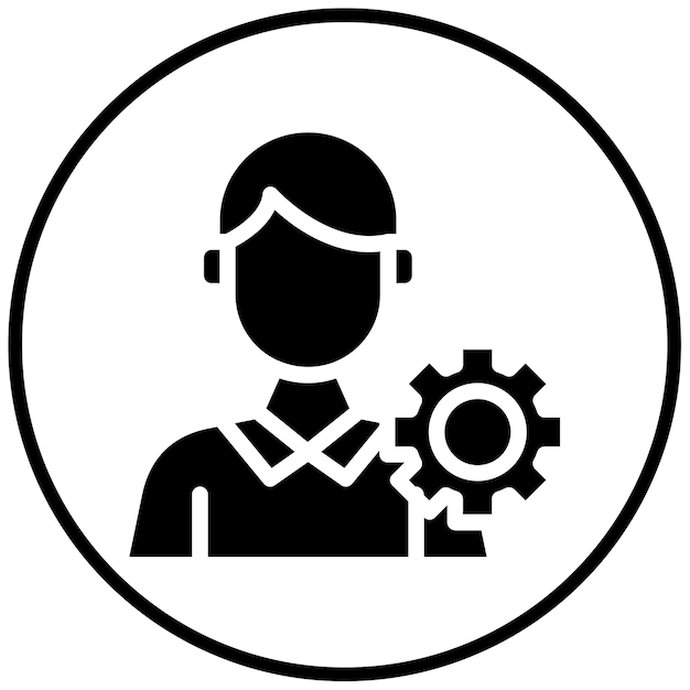 Ilustración vectorial del gerente de proyecto masculino