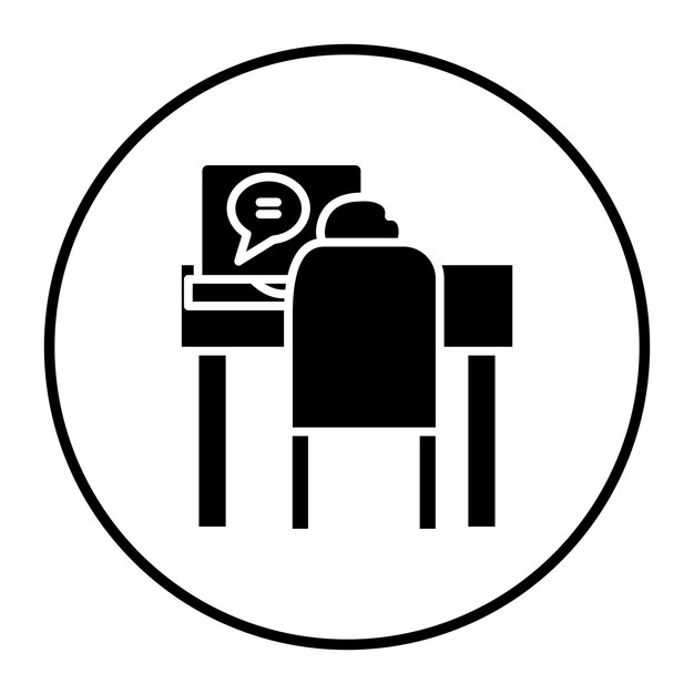 Ilustración vectorial de gestión de chat