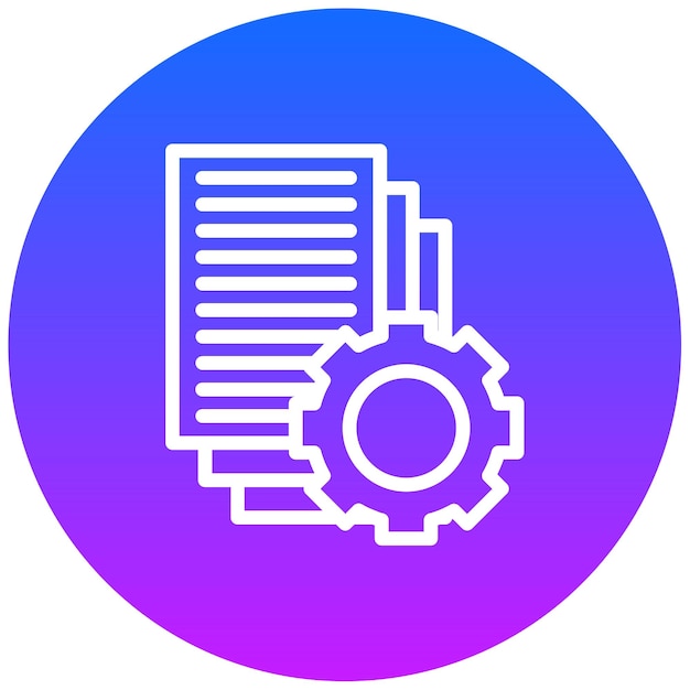 Ilustración vectorial de gestión de documentos