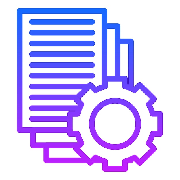 Ilustración vectorial de gestión de documentos