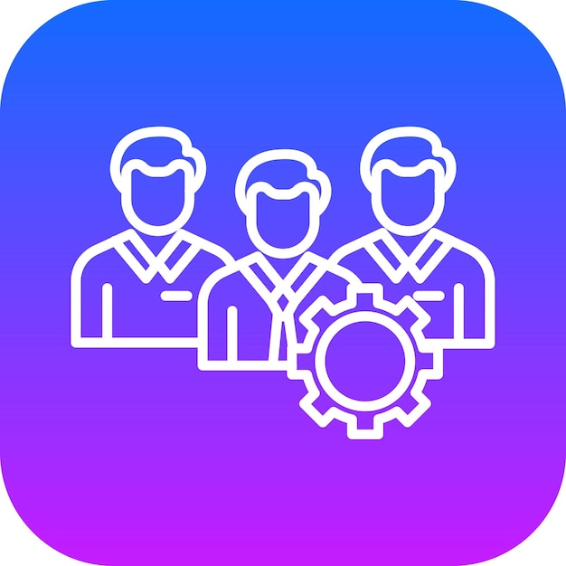 Ilustración vectorial de gestión de equipos