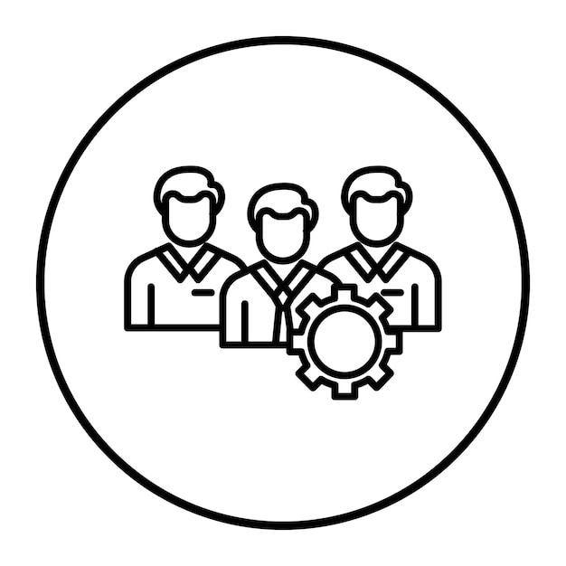 Ilustración vectorial de gestión de equipos