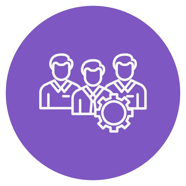 Ilustración vectorial de gestión de equipos