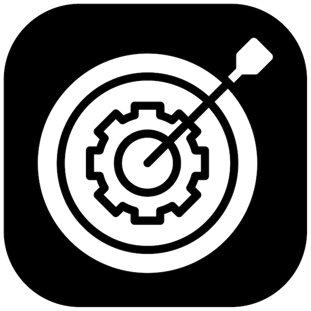 Ilustración vectorial de gestión de objetivos