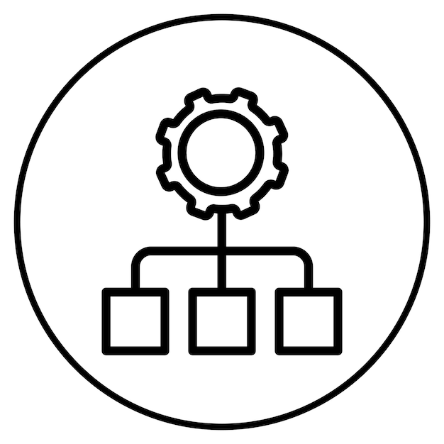 Ilustración vectorial de gestión de la red