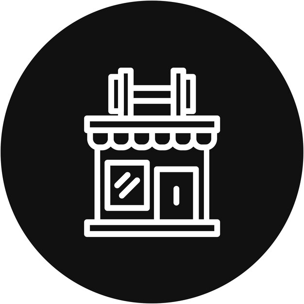 Ilustración vectorial del gimnasio
