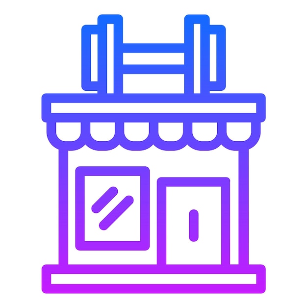 Ilustración vectorial del gimnasio