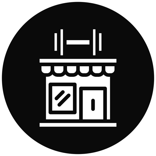 Ilustración vectorial del gimnasio