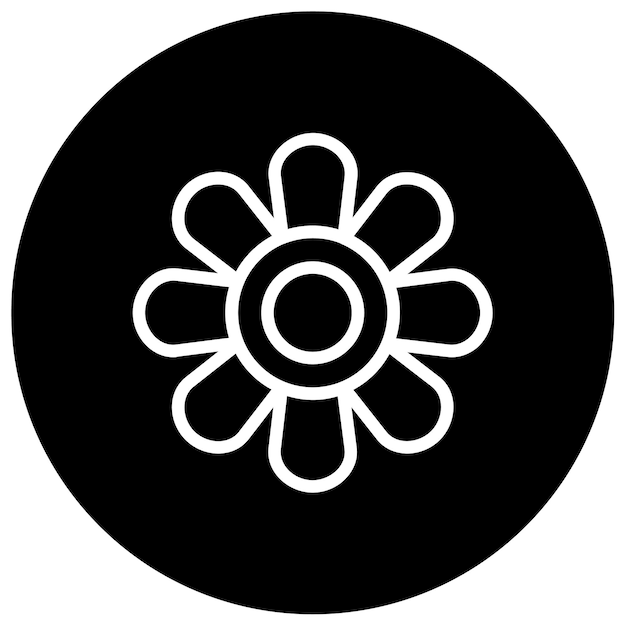 Ilustración vectorial de girasol