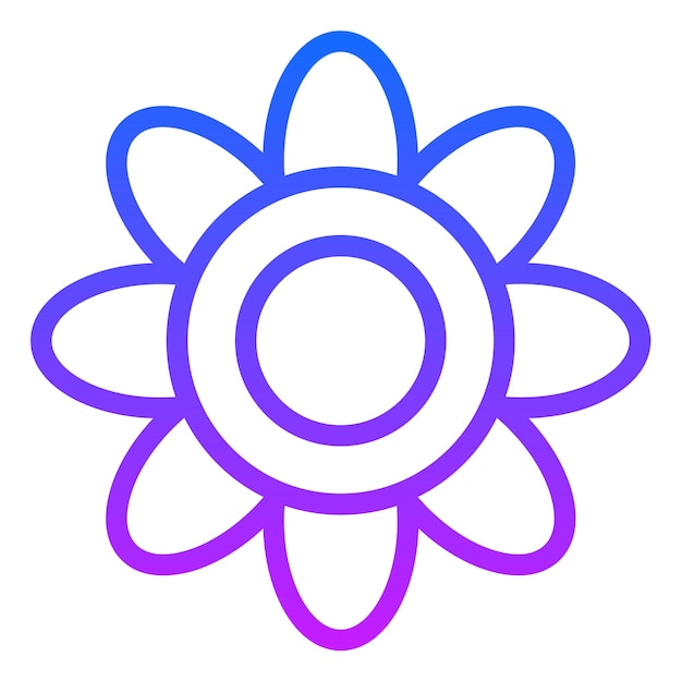 Ilustración vectorial de girasol