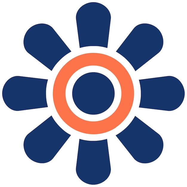 Ilustración vectorial de girasol