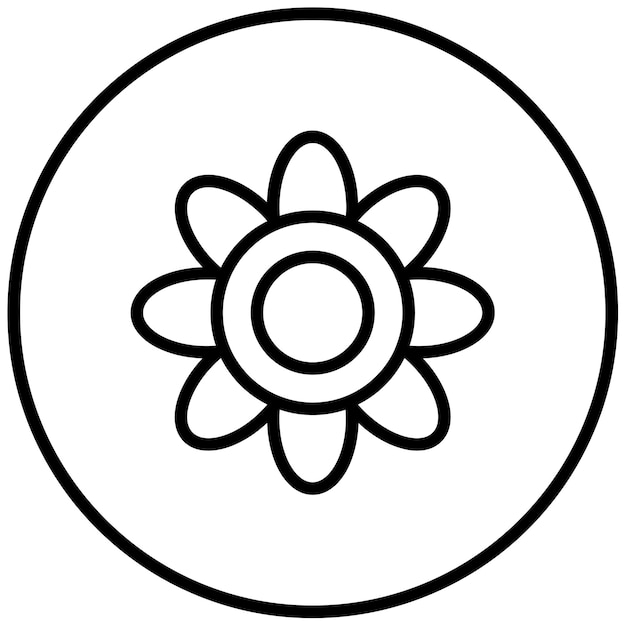 Ilustración vectorial de girasol