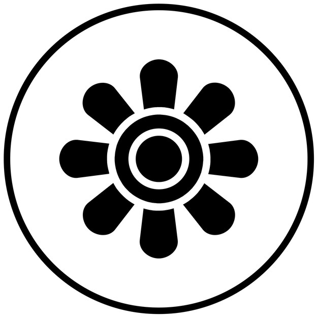 Ilustración vectorial de girasol
