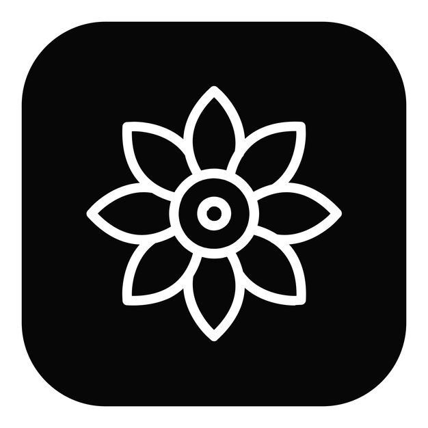 Ilustración vectorial de girasol
