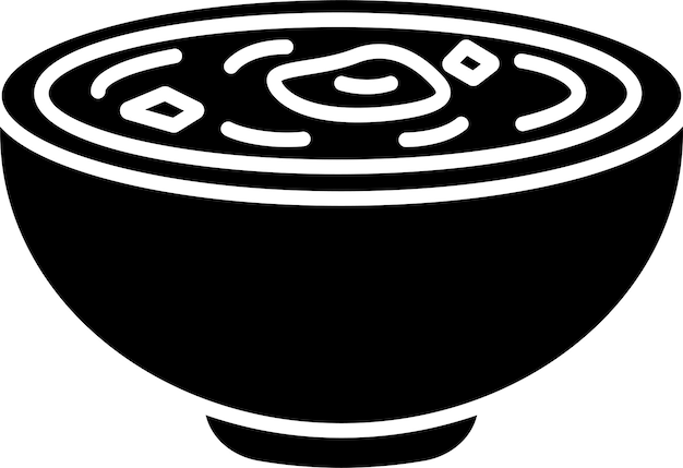 Ilustración vectorial de glifo sólido de Borscht