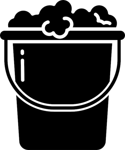 Ilustración vectorial de glifo sólido de cubo