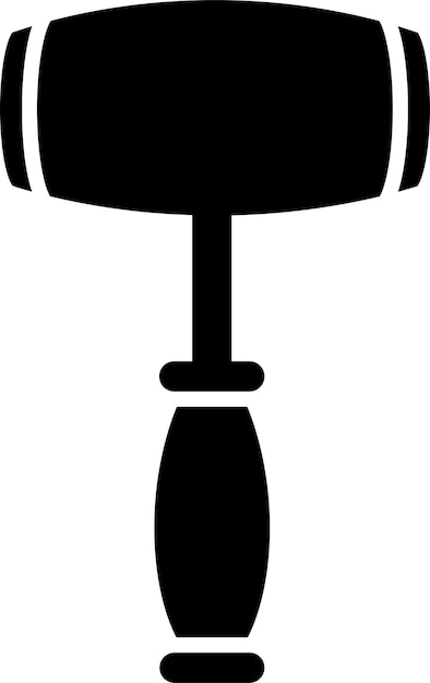 Ilustración vectorial de glifo sólido de Hammersolid