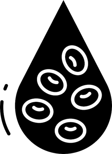Ilustración vectorial de glifo sólido RBCsolid