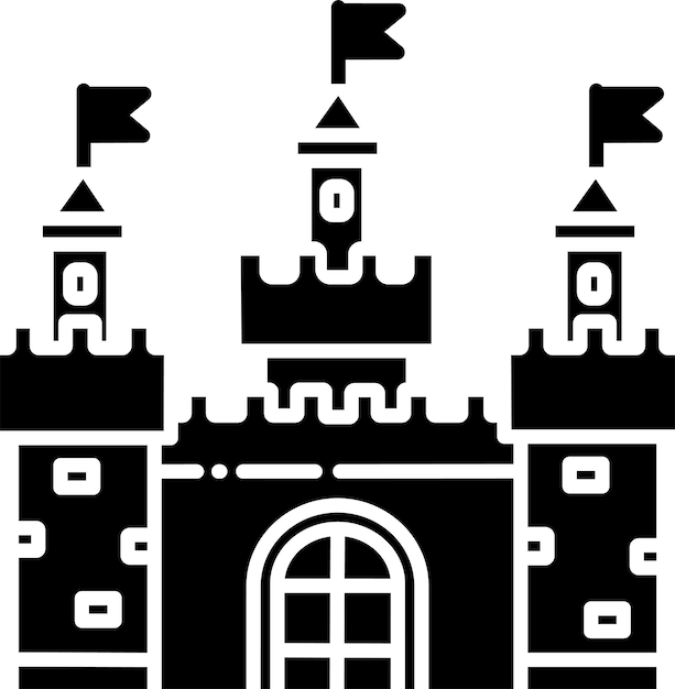 Ilustración vectorial de glifos sólidos de Cable Carsolid