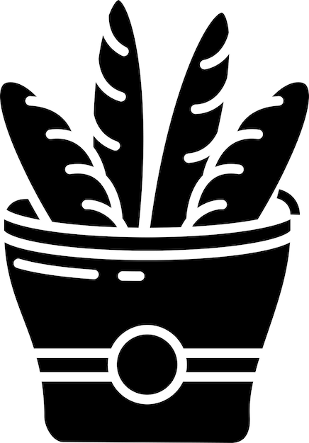 Ilustración vectorial de glifos sólidos cortados de baguette